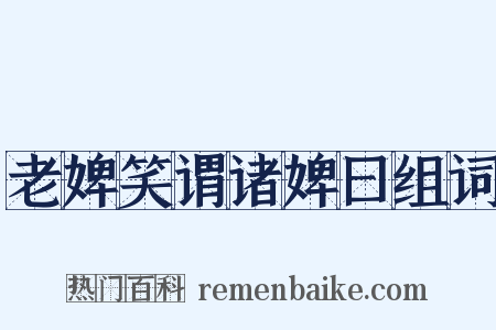 老婢笑谓诸婢曰组词是什么意思的图片
